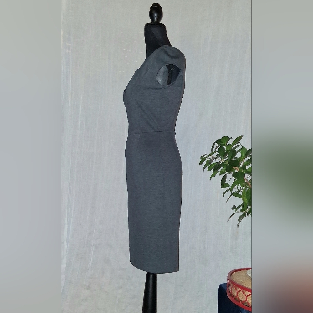 Banana Republic Dark Gray Midi Dress - Picture 4 of 7